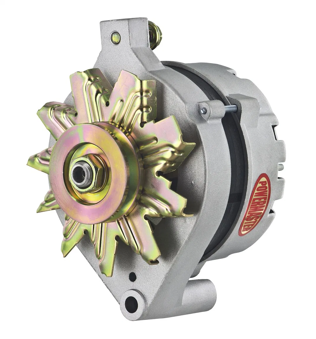 7078 – POWERMASTER Alternator/ Generator, Ford 1G Style V-Belt Pulley 65 Amp Natural Finish